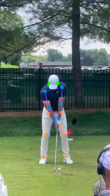 Single-video golf swing analysis with pose overlay and phase review